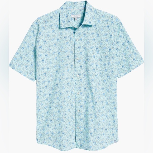 Peter Millar Other - Peter Millar Cowboy Cantina Skulls & Tequila Men’s SS Stretch Shirt size Medium